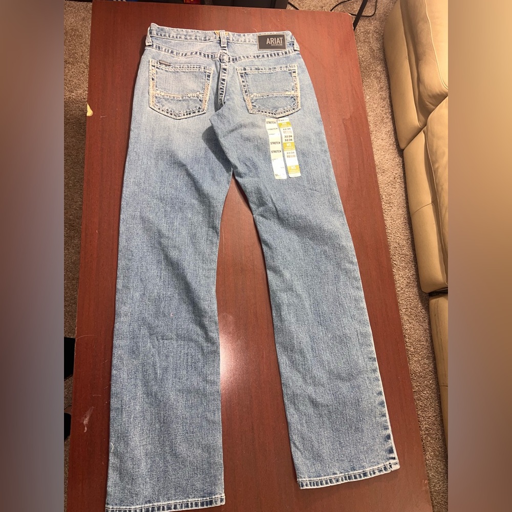 Ariat Men's Classic Straight Blue Jeans - Picture 5 of 6